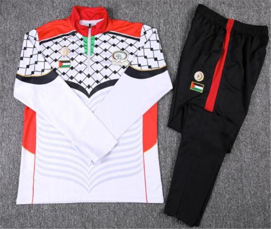 Men's Tracksuits Palestine National Team Tracksuit Jacket Soccer Training Suit Pants Clothes Sportswear Men Jogging Sweater Set