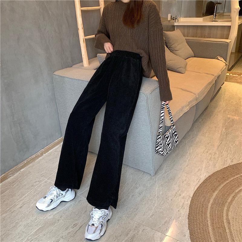 Women' Pants & Capris Wide Leg Straight Autumn And Winter 2021 Loose Thin Casual Plush Thickened High Waist, Black
Women' Pants & Capris Wide Leg Straight Autumn And Winter 2021 Loose Thin Casual Plush Thickened High Waist, Black