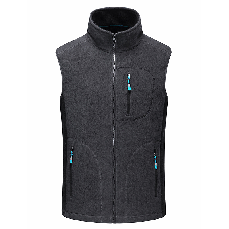 Winter Vest Men 100% Thicken Fleece Fashion Colete Waistcoat Male Gilet Sleeveless Jacket Bodywarmer Mens Stage Coat Clothing 210518