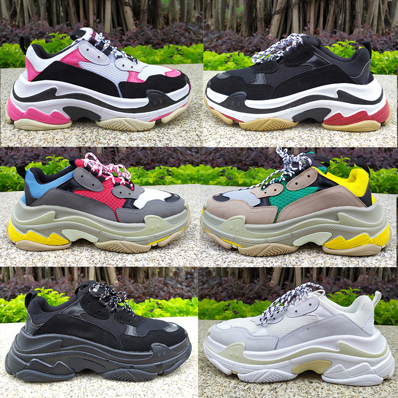 2021 Fashion Triple S platform casual Shoes black white cream yellow red pink vintage men women Sneakers trainers US 6-12, 8-36-39 black pink
2021 Fashion Triple S platform casual Shoes black white cream yellow red pink vintage men women Sneakers trainers US 6-12, 8-36-39 black pink