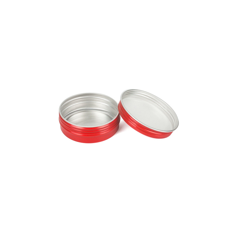 60G/ ML 2 OZ Aluminum Tin Jars Cosmetic Containers Round Tin Cans with Screw Cap Lid for DIY Crafts, Cosmetics, Candle, Travel Storage