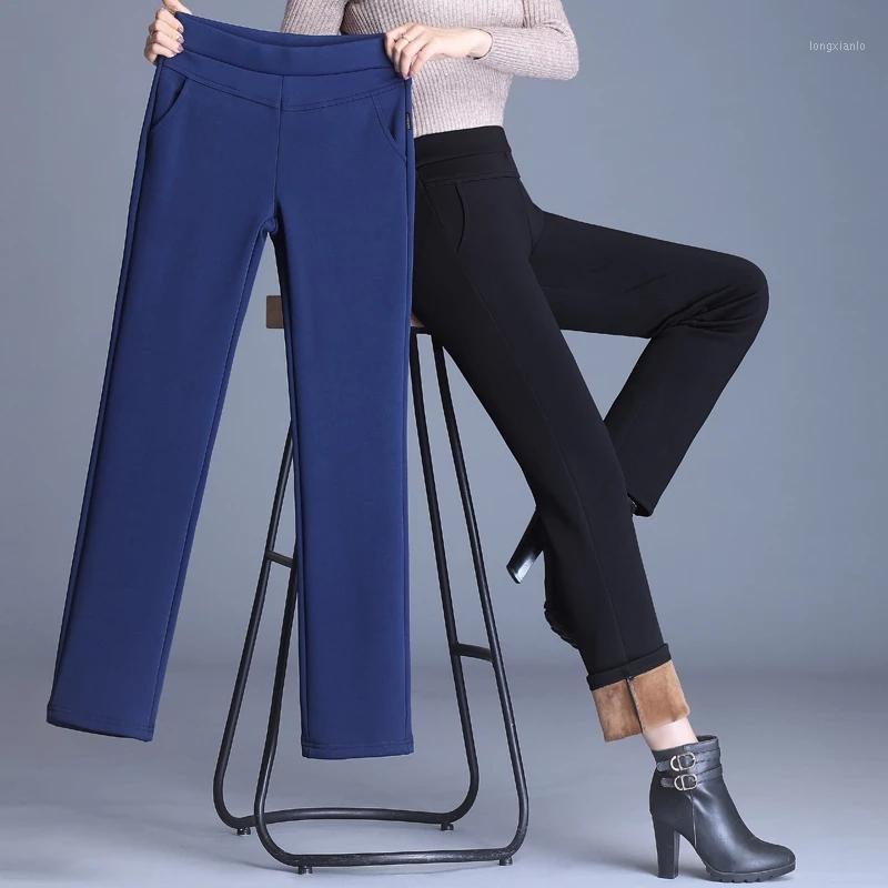 Winter Women Trousers Velvet Thick High Waist Elastic Long Stretch Straight Pants Plus Size 4XL Middle Aged Female Casual Women' & Capris, Black
Winter Women Trousers Velvet Thick High Waist Elastic Long Stretch Straight Pants Plus Size 4XL Middle Aged Female Casual Women' & Capris, Black
