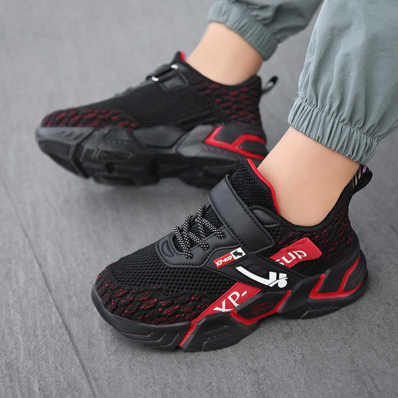 New Children Casual Shoes Boys Light Sneakers Student Kid Summer Size 5 8 9 12 13 Autumn Mesh Sport Footwear Winter Spider 7-12y Y0809
