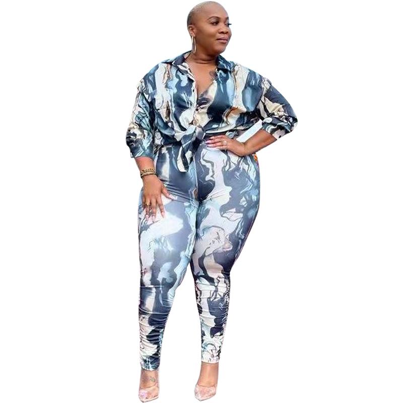 Women' Two Piece Pants Pant Set Suits Women Full Sleeve Turn Down Collar Shirt Top Autumn Fashion Print Casual Streetwear 2 Outfits, Gray
Women' Two Piece Pants Pant Set Suits Women Full Sleeve Turn Down Collar Shirt Top Autumn Fashion Print Casual Streetwear 2 Outfits, Gray