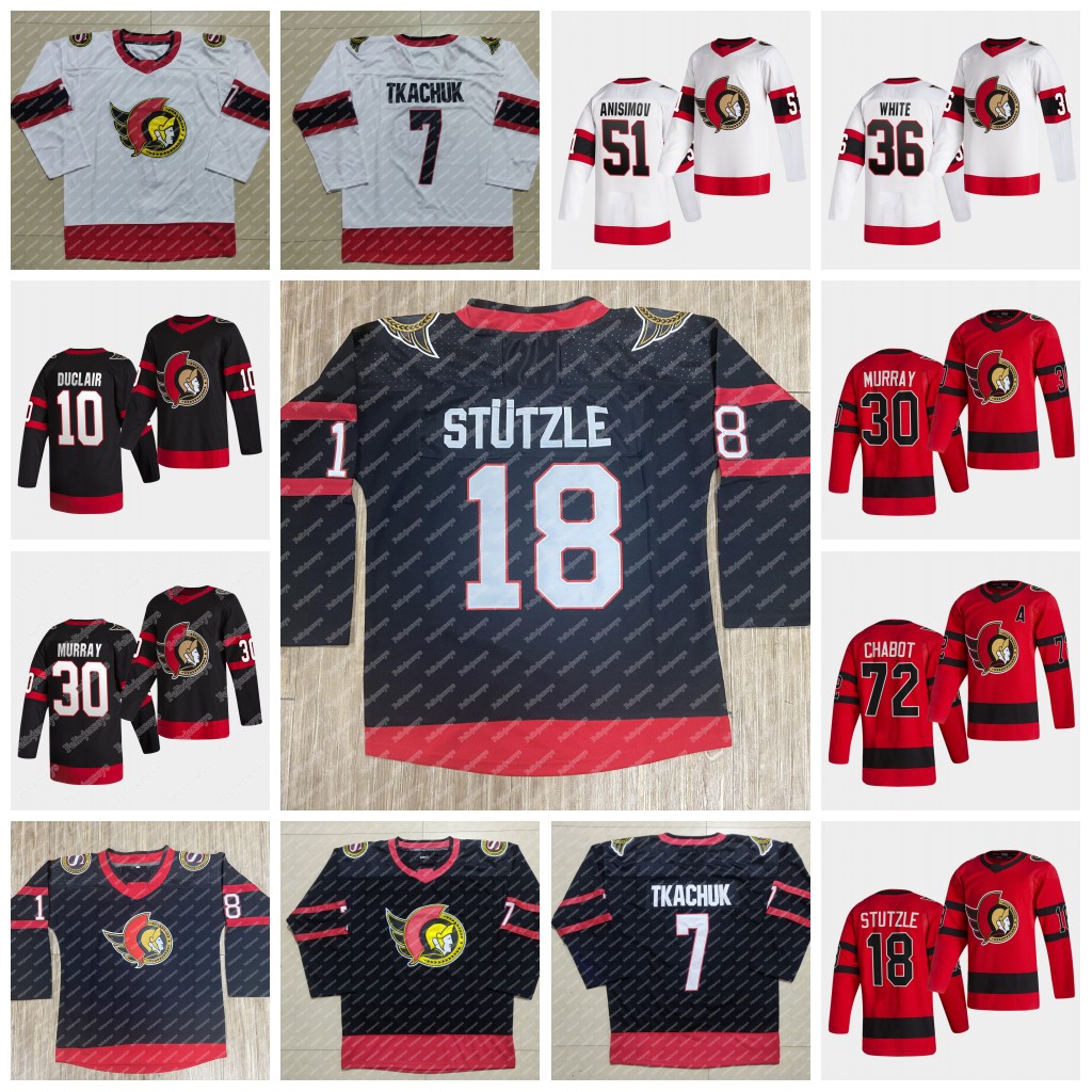 18 Tim Stutzle Ottawa Senators 2021 Reverse Retro Jersey Brady Tkachuk Derek Stepan Thomas Chabot Matt Murray Bobby Duclair Craig Anderson Bobby Ryan, Black;red
18 Tim Stutzle Ottawa Senators 2021 Reverse Retro Jersey Brady Tkachuk Derek Stepan Thomas Chabot Matt Murray Bobby Duclair Craig Anderson Bobby Ryan, Black;red