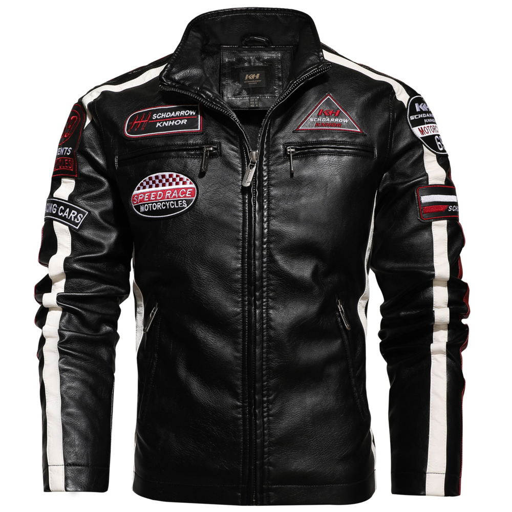 Vintage Motorcycle Jacket Men Fashion Biker Leather Jacket Male Embroidery Bomber Coat Winter Velvet Pu Jacke Clothes 4xl, Black
Vintage Motorcycle Jacket Men Fashion Biker Leather Jacket Male Embroidery Bomber Coat Winter Velvet Pu Jacke Clothes 4xl, Black