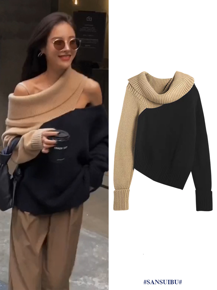 Women's Sweaters Sexy woman winter turtleneck off shoulder contrasting skin color sweater irregular mesh tops TGZG, 1# shoe box
Women's Sweaters Sexy woman winter turtleneck off shoulder contrasting skin color sweater irregular mesh tops TGZG, 1# shoe box