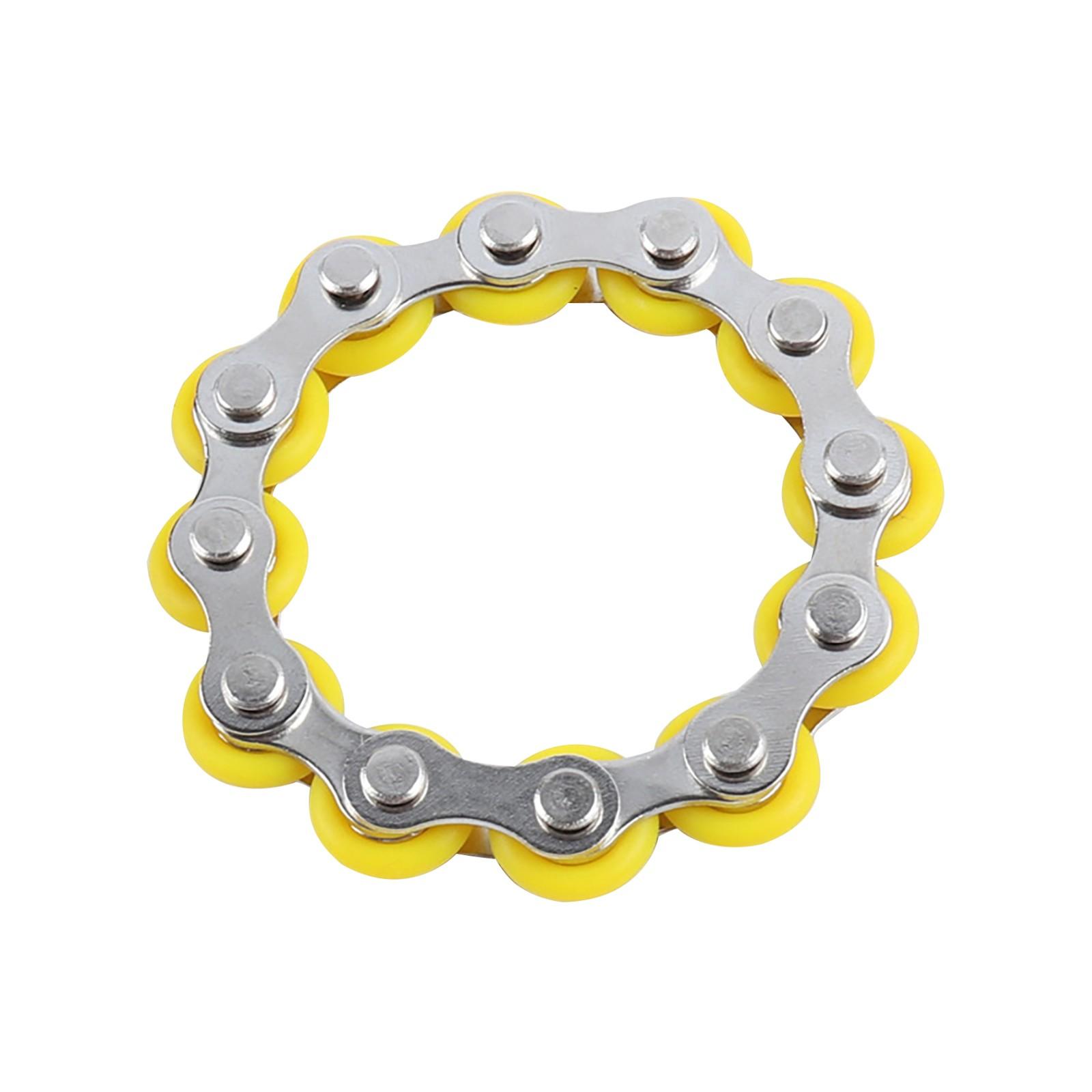 DHL Free 12 section Good Quality Roller Bike Chain Fidget Toy Stress Reducer for ADD ADHD Anxiety Autism Adults Kids Decompression Toy