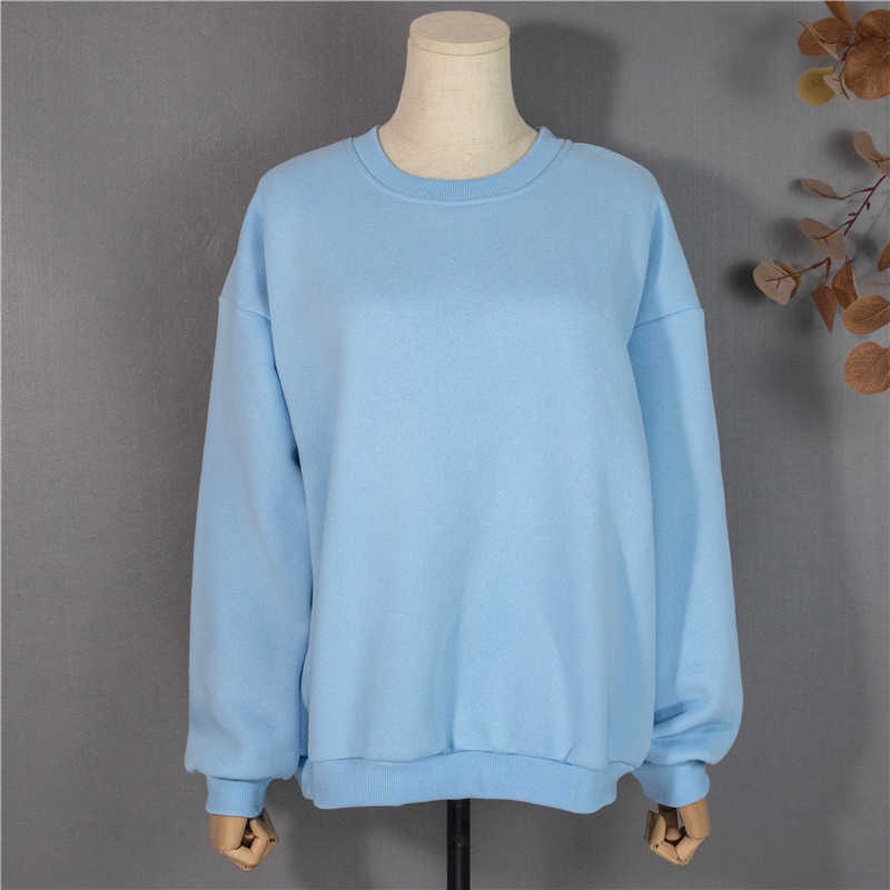Colorfaith Spring Autumn Women Sweatshirts Pullovers Oversized Fashionable Korean Pop Jumper Thicken Lady Tops SS1293 210816