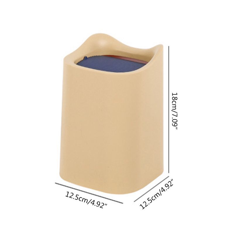 Desktop Mini Flip Trash Bin Garbage Miscellaneous Storage Box Trash Bin Car Trash Bin
