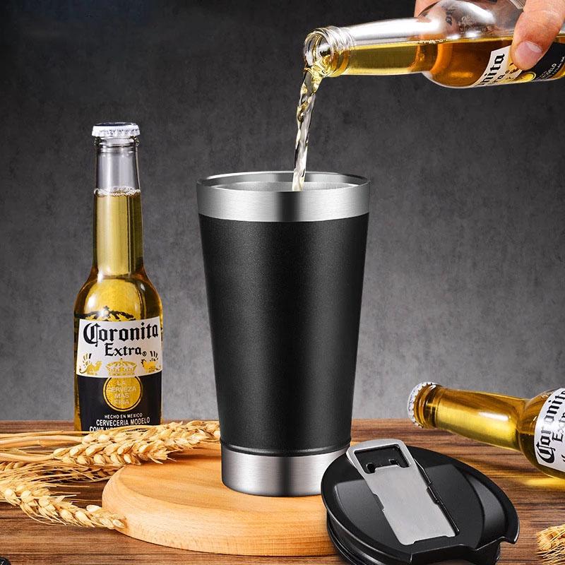 Water Bottles Stainless Steel Beer Cup Thermal Mugs Tea Coffee Bottle With Opener Heat Cold Preservation Leakproof Tumbler
Water Bottles Stainless Steel Beer Cup Thermal Mugs Tea Coffee Bottle With Opener Heat Cold Preservation Leakproof Tumbler