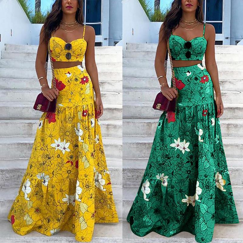 Casual Dresses Sexy Sleeveless Flower Big Swing Dress Women' Hollow Out Maxi For Women Sling Vest 2-piece Suit Female Beach Sundresses, Green
Casual Dresses Sexy Sleeveless Flower Big Swing Dress Women' Hollow Out Maxi For Women Sling Vest 2-piece Suit Female Beach Sundresses, Green