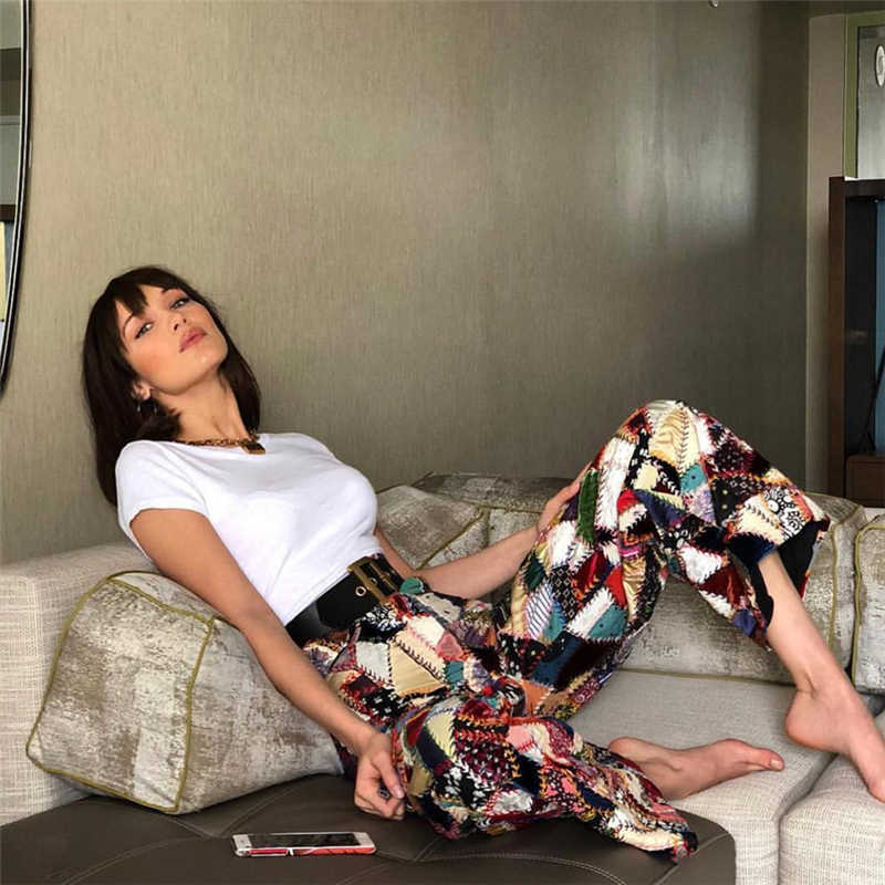 Yedinas Summer Short Sleeve Crop Top Women Solid Color Basic Tee Korean Cotton T-shirts Cropped Slim High Waist T Shirt Femme 210527