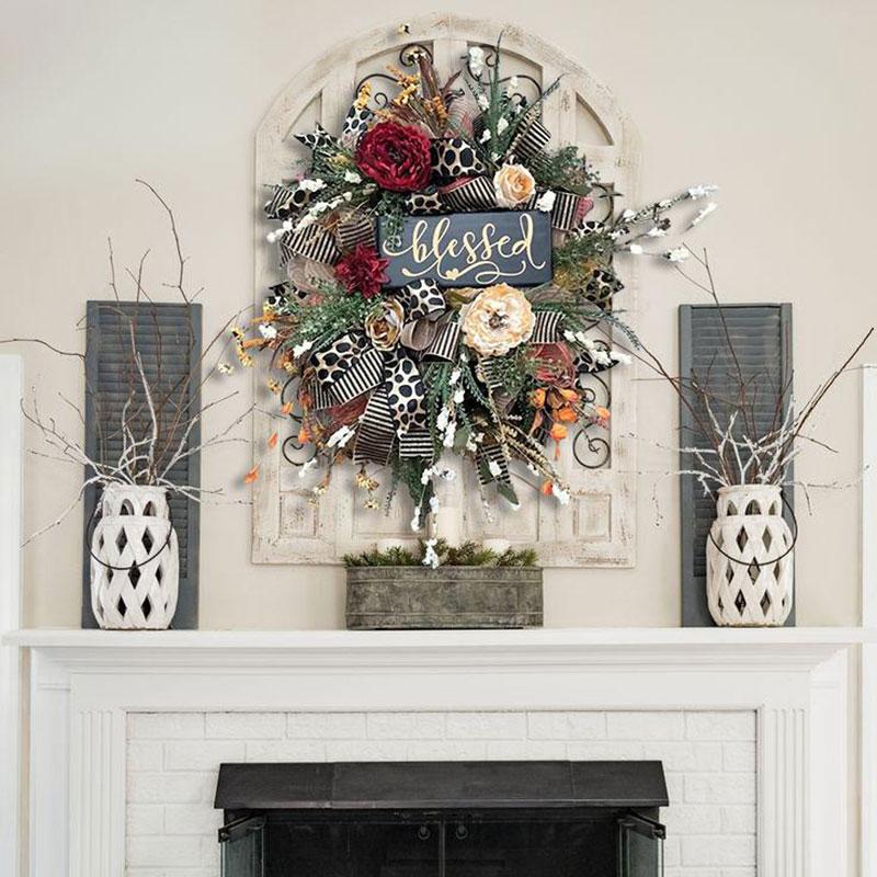 Decorative Flowers Wreaths Fall Wreath Year Round Front Door Pendant Realistic Garland Home Holiday Decoration A1
Decorative Flowers Wreaths Fall Wreath Year Round Front Door Pendant Realistic Garland Home Holiday Decoration A1