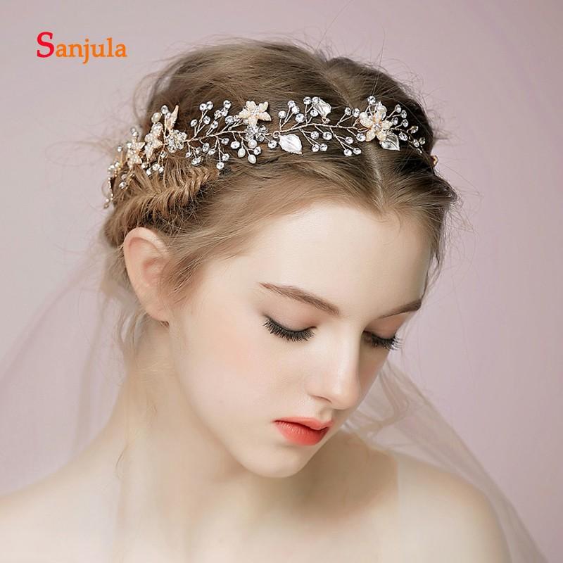 Hair Clips & Barrettes Metal Leaves Flowers Bridal Headband With Crystals Shiny Wedding Accessories Gold Sash Women Important Party Wear H18, Golden;silver
Hair Clips & Barrettes Metal Leaves Flowers Bridal Headband With Crystals Shiny Wedding Accessories Gold Sash Women Important Party Wear H18, Golden;silver