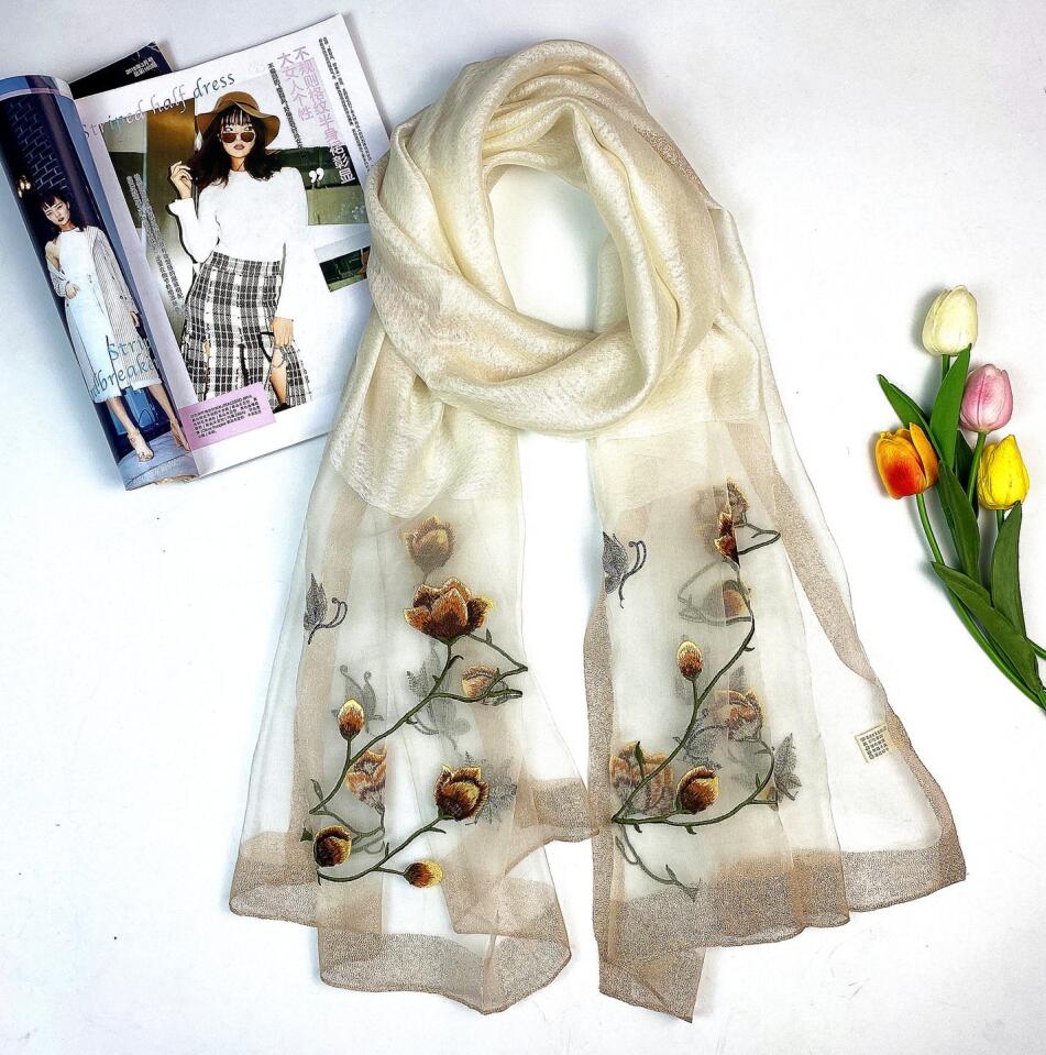 High quality Fashion 2021 real Silk Scarf for Womens Printed embroidery Spring Winter Shawl Scarves Size 180x70cm 7 Colors
High quality Fashion 2021 real Silk Scarf for Womens Printed embroidery Spring Winter Shawl Scarves Size 180x70cm 7 Colors