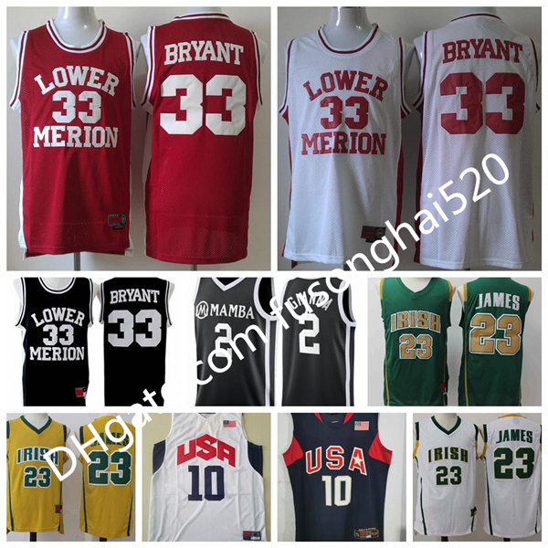 NCAA 2012 Team USA Lower Merion 33 Bryant Jersey Mamba College LeBron 23 James Men High School Basketball Hightower Crenshaw 44 Red White Black 2 Gigi Stitched
NCAA 2012 Team USA Lower Merion 33 Bryant Jersey Mamba College LeBron 23 James Men High School Basketball Hightower Crenshaw 44 Red White Black 2 Gigi Stitched