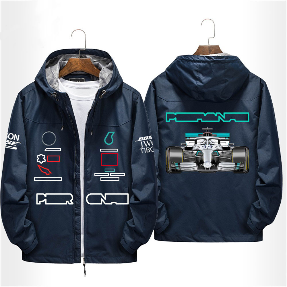 F1 Jacket Formula One Team Hooded Tops Men and Women 2025 Fall/Winter Racing Suit Jackets