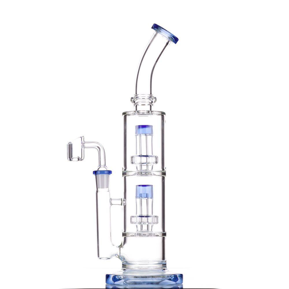 2021 Hookah Glass Bong Dab Rig Water Bongs Smoke Pipe 11 Inch Double-layer filter 14.4mm Female Joint Double with Quartz Banger
2021 Hookah Glass Bong Dab Rig Water Bongs Smoke Pipe 11 Inch Double-layer filter 14.4mm Female Joint Double with Quartz Banger