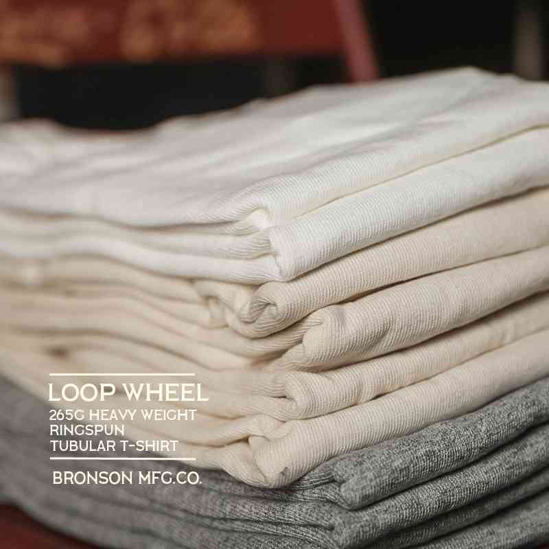 Bronson Tubular T-Shirts Heavyweight Short Sleeve Crew Neck Summer Men's Basic Tee 210629