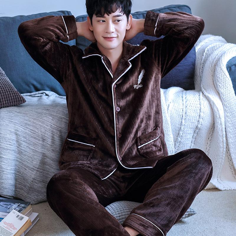 Men's Sleepwear H5893 Men Pajamas Set Plus Size Thick Coral Velvet Suit Autumn Winter Leisure Long Sleeve Warm Luxury Male Nightgown, Stylec
Men's Sleepwear H5893 Men Pajamas Set Plus Size Thick Coral Velvet Suit Autumn Winter Leisure Long Sleeve Warm Luxury Male Nightgown, Stylec