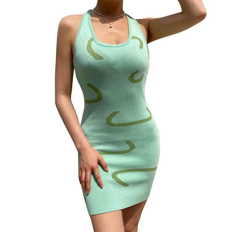 Casual Dresses Green Knitted Bodycon Dress Halter Neck Print Sexy Beach For Women 21 Summer Vintage Y2K Fashion Sundress Female CX1628, Yellow
Casual Dresses Green Knitted Bodycon Dress Halter Neck Print Sexy Beach For Women 21 Summer Vintage Y2K Fashion Sundress Female CX1628, Yellow