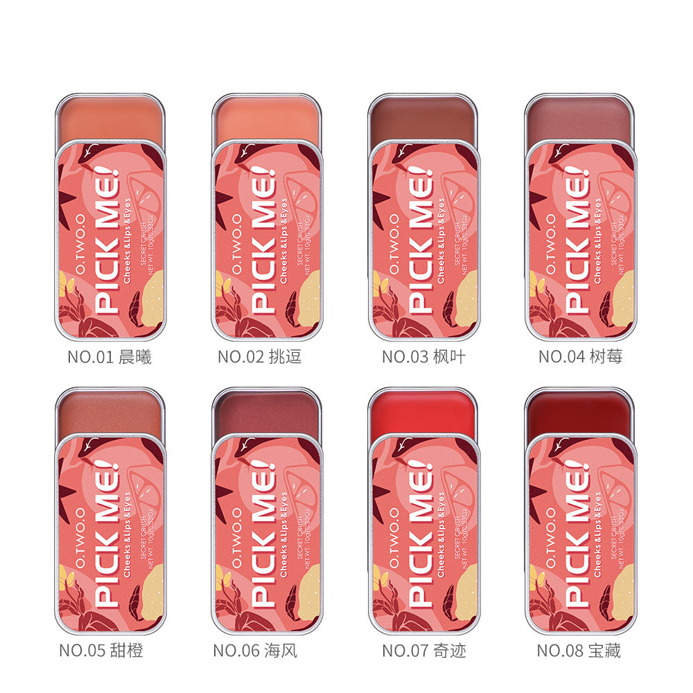 O.TWO.O Pick Me Matte Blush Cream 3-in-1 Lipstick Eye Shadow Repairing Palette Rouge Natural Peach Contouring, Customize
O.TWO.O Pick Me Matte Blush Cream 3-in-1 Lipstick Eye Shadow Repairing Palette Rouge Natural Peach Contouring, Customize