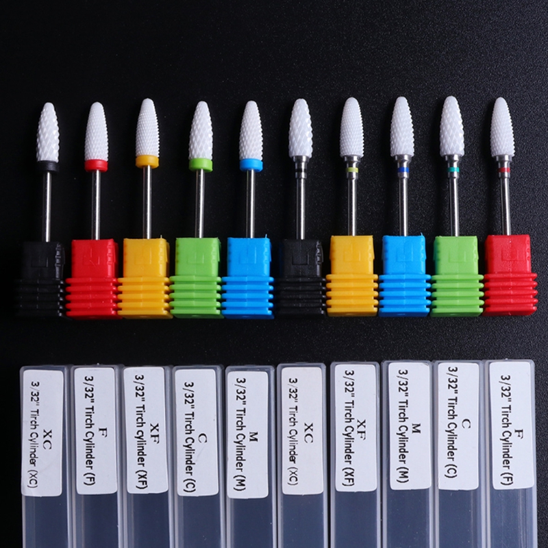 Nail Drill Bit Ceramic Polishing Head For Electric Nails File Drills Polisher Machine Accessories Supplies Remover Tools