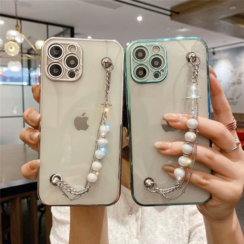 Hybrid Transparent Acrylic Shockproof Cell Phone Cases for iPhone 13 12 11 Pro Max XR XS 8 7 6 Plus Fashion Bracelet Designers case, Light purple
Hybrid Transparent Acrylic Shockproof Cell Phone Cases for iPhone 13 12 11 Pro Max XR XS 8 7 6 Plus Fashion Bracelet Designers case, Light purple