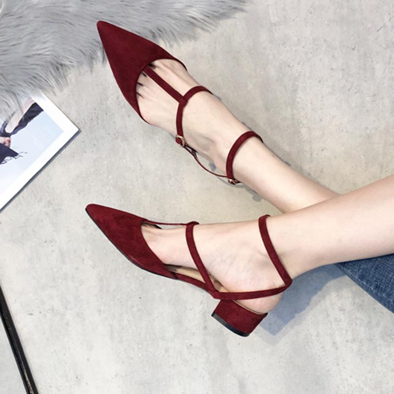 Sandals 2022 Summer Style Strappy Fairy Pointed Toe Fashion Low-Heeled Thick Women Solid Concise Female Daily, As picture
Sandals 2022 Summer Style Strappy Fairy Pointed Toe Fashion Low-Heeled Thick Women Solid Concise Female Daily, As picture