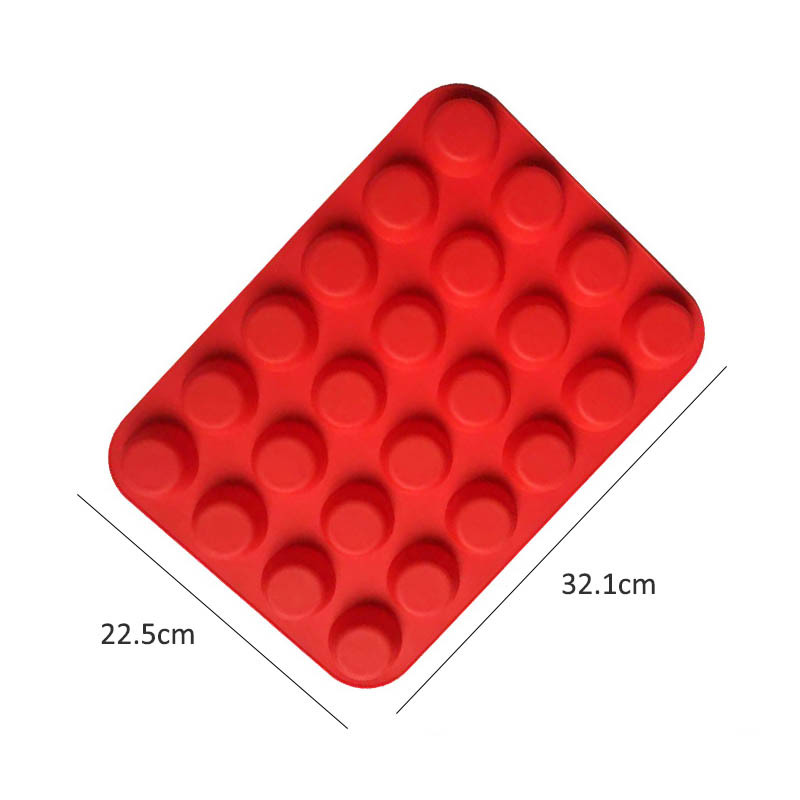 1Pcs Silicone Cake Mold Mini Muffin Cup Food Grade Silicone Baking Accessories Cookies Cupcake Mould Tray Cake Mold Non-Stick
