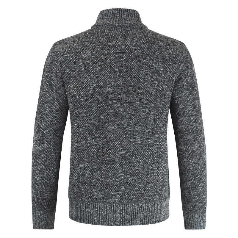 AIOPESON Autumn Winter Mens Sweater Casual Stand Collar Thick Cardigan Men Fashion Warm Sweater Coats Men 210818