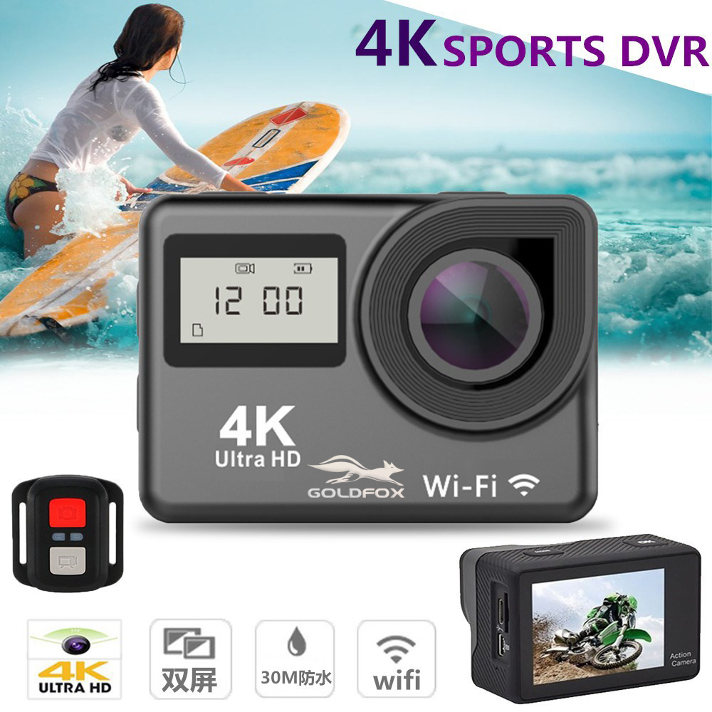 Touch Dual Screen Ultra HD 4K Action Camera WIFI Remote Control Sport Camera 12MP 170D Helmet Camera Go waterproof Pro Sports DV
Touch Dual Screen Ultra HD 4K Action Camera WIFI Remote Control Sport Camera 12MP 170D Helmet Camera Go waterproof Pro Sports DV