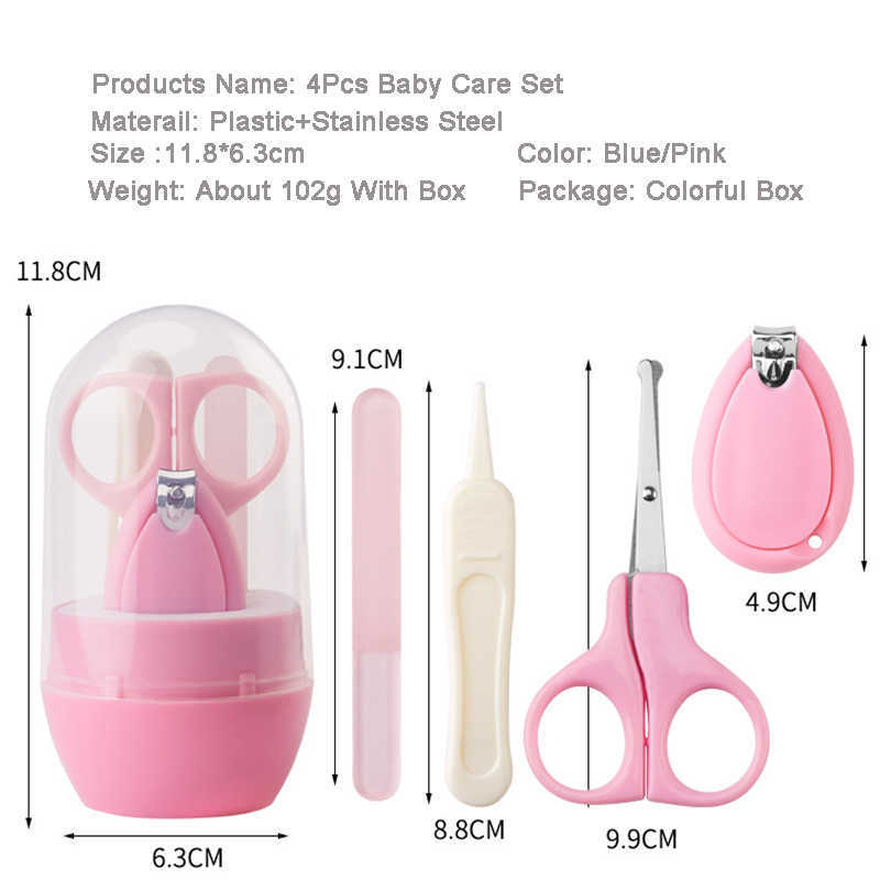 4 Pcs Baby Nail Care Set Toddlers Toddler Gear Accessories Health Safety 210528