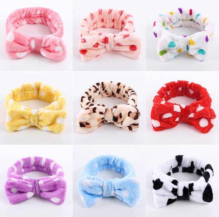 Shower Headband Bowknot Turban Dot Striped Hairbands Coral Fleece Leopard Head Wrap Spa Make Up Hair Band Flannel Hairs Accessories 40Designs wmq1298, 6*21cm
Shower Headband Bowknot Turban Dot Striped Hairbands Coral Fleece Leopard Head Wrap Spa Make Up Hair Band Flannel Hairs Accessories 40Designs wmq1298, 6*21cm