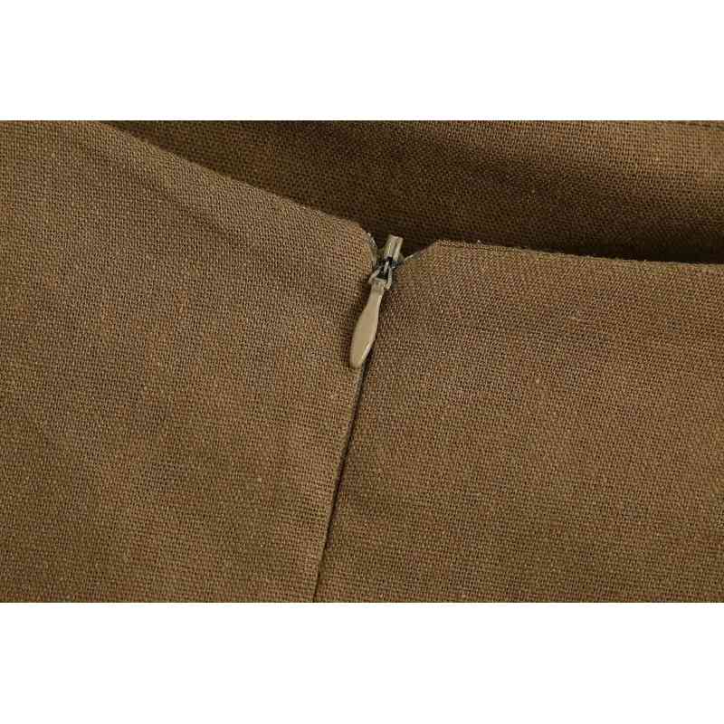 vintage office laydies tailored skirts autumn linen women mini sexy female concise girls straight skirt 210430