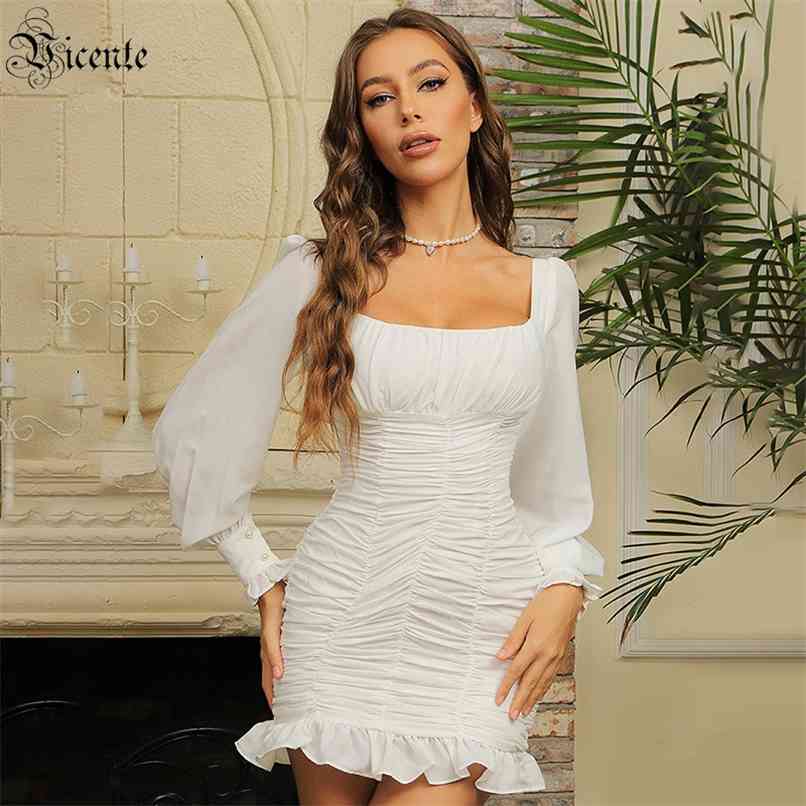 Women' Dress Celebrity Party Cocktail Draped Ruffled Lantern Sleeve White 210520
Women' Dress Celebrity Party Cocktail Draped Ruffled Lantern Sleeve White 210520