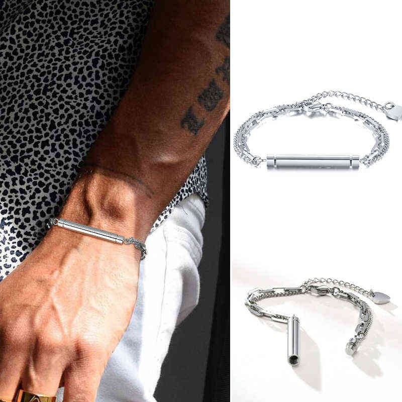 Men Bar Bracelet,cylinder Cremation Urn Bracelets,stainless Steel Ashes Keepsake Jewelry
Men Bar Bracelet,cylinder Cremation Urn Bracelets,stainless Steel Ashes Keepsake Jewelry