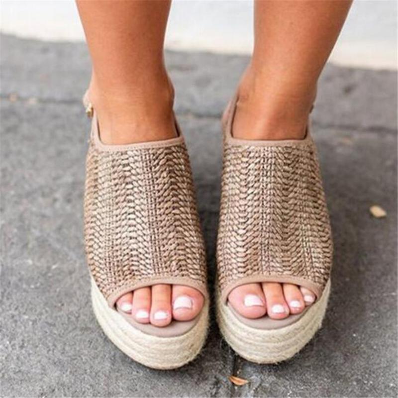 Women Sandals Retro Platform Sapato Feminin Heels Sandal For Wedge Shoes Peep Toe Chaussures Femme Summer, Beige
Women Sandals Retro Platform Sapato Feminin Heels Sandal For Wedge Shoes Peep Toe Chaussures Femme Summer, Beige