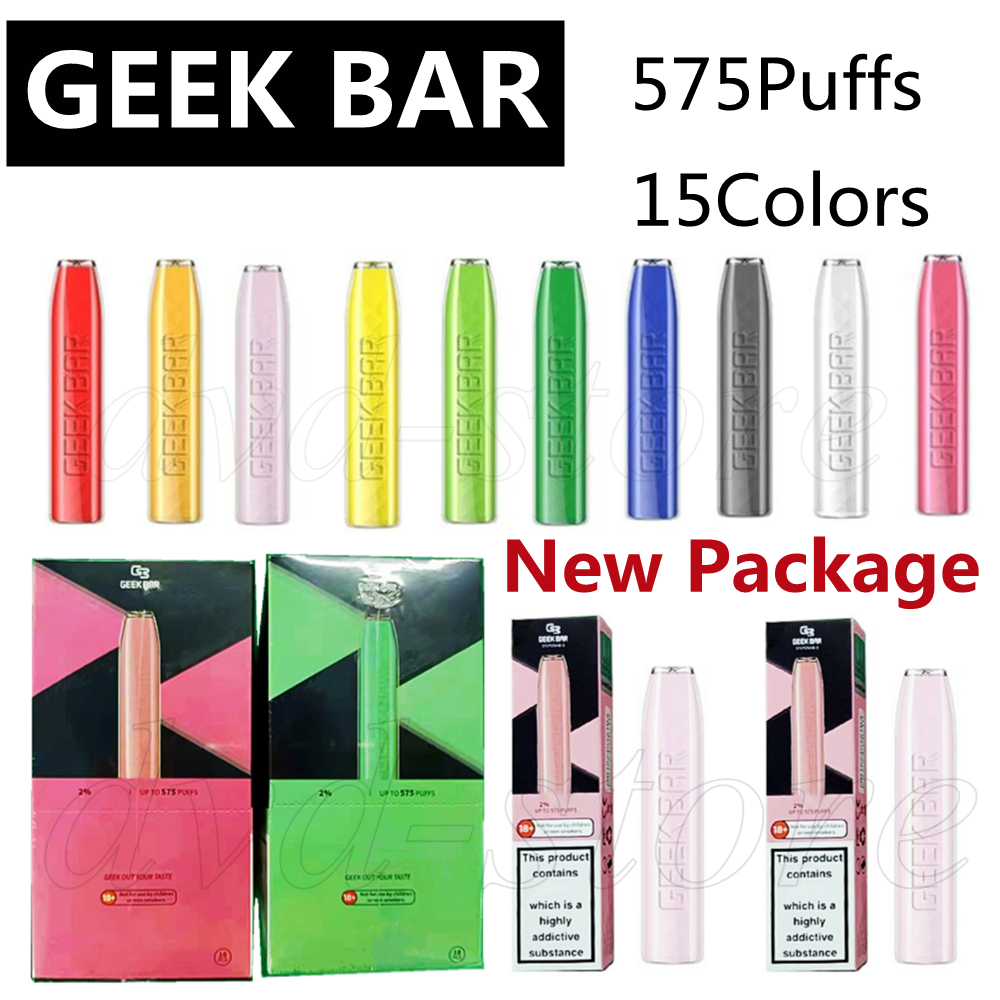 Geek Bar Disposable Vape Pen Device E Cigarette 575Puffs 15Colors 350mAh Battery 2.0ml Pod Geekbar Kit
Geek Bar Disposable Vape Pen Device E Cigarette 575Puffs 15Colors 350mAh Battery 2.0ml Pod Geekbar Kit