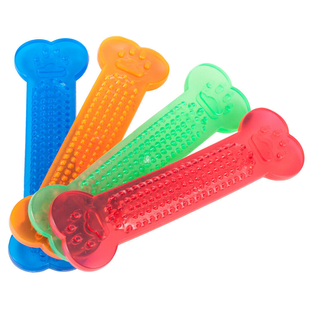 Dog Chew Toys Rubber Toy Bone Aggressive House Toothbrush Doggie Puppy Teeth Care for Pet Accessories