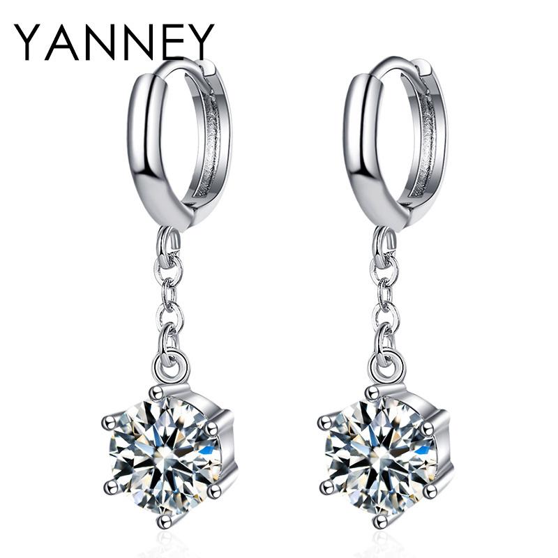 Dangle & Chandelier YANNEY 925 Sterling Silver 32MM Chain Fine Round CZ Zircon Pendant Earrings For Women Fashion Wedding Party Jewelry Gift
Dangle & Chandelier YANNEY 925 Sterling Silver 32MM Chain Fine Round CZ Zircon Pendant Earrings For Women Fashion Wedding Party Jewelry Gift
