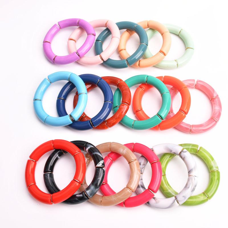 Bangle Fashion Bohemian Color Matching Bracelet Acrylic Elastic Beaded Colors Elbow Spot Copper Wafer Gold Plating Bracelets
Bangle Fashion Bohemian Color Matching Bracelet Acrylic Elastic Beaded Colors Elbow Spot Copper Wafer Gold Plating Bracelets