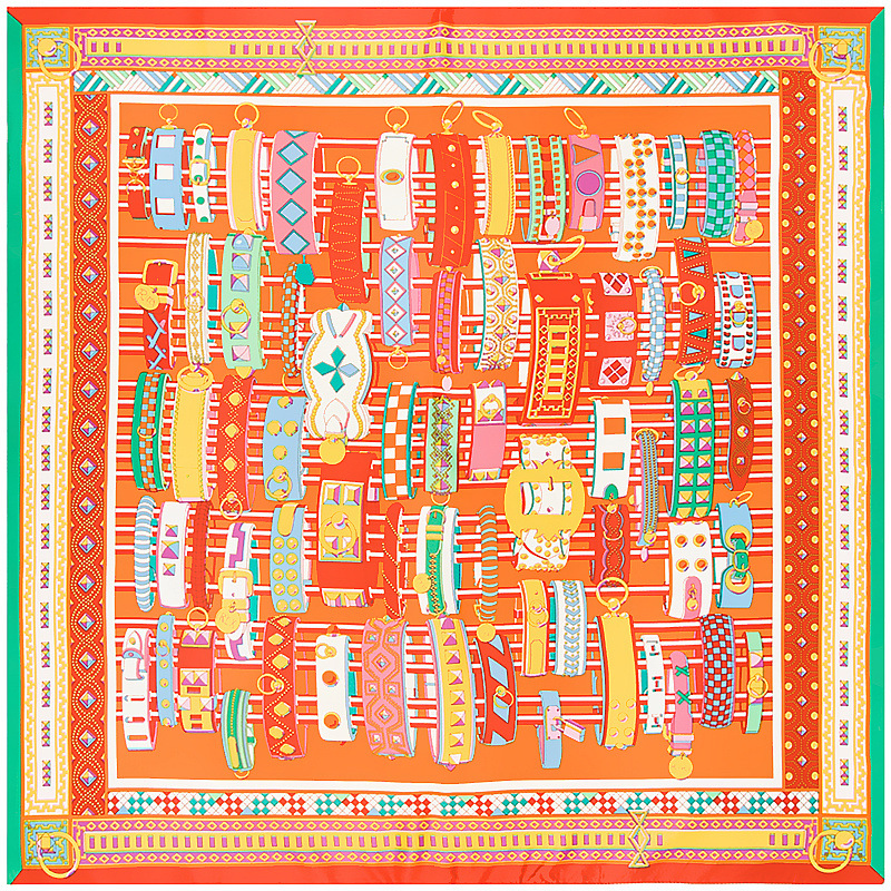Fashion Kerchief Small Silk Neck Scarf For Women Hijab Scarfs Female Shawls Bags Bracelet belt pattern Scarves Lady Bandana 100*100cm, Blue;gray
Fashion Kerchief Small Silk Neck Scarf For Women Hijab Scarfs Female Shawls Bags Bracelet belt pattern Scarves Lady Bandana 100*100cm, Blue;gray