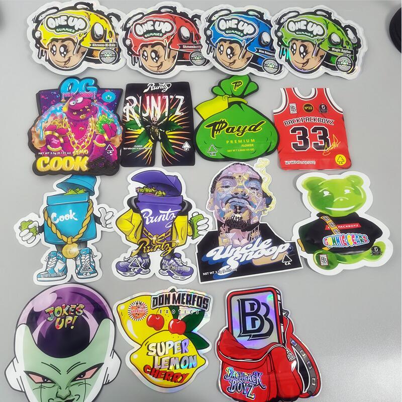 Empty irregular shaped mylar bags resealable zipper custom printed backpack boyz 33 ONE UP white runtz Super Lemon payd Alien Jokes Up Truff
Empty irregular shaped mylar bags resealable zipper custom printed backpack boyz 33 ONE UP white runtz Super Lemon payd Alien Jokes Up Truff