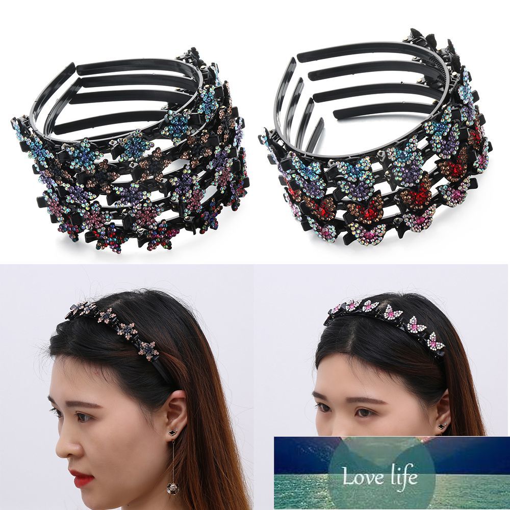 Elegant Double Layer Bands Crystal Hairband Hairpin Rhinestone Flowers Braided Headband Headwear Women HairHoop Hair Accessories Factory price expert design
Elegant Double Layer Bands Crystal Hairband Hairpin Rhinestone Flowers Braided Headband Headwear Women HairHoop Hair Accessories Factory price expert design