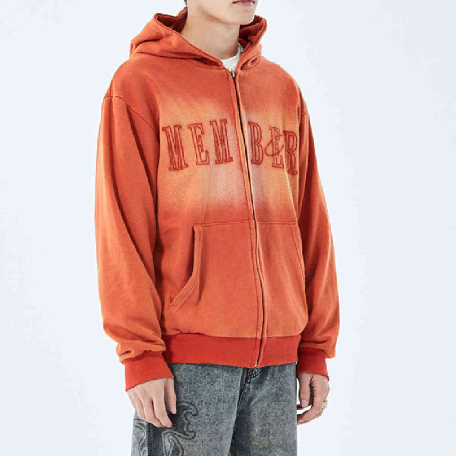 Men Women Hoodie Sweatshirt Hip Hop Streetwear letter embroidery Pullover Harajuku Cotton Casual Washed Hooded Hoodie 211108