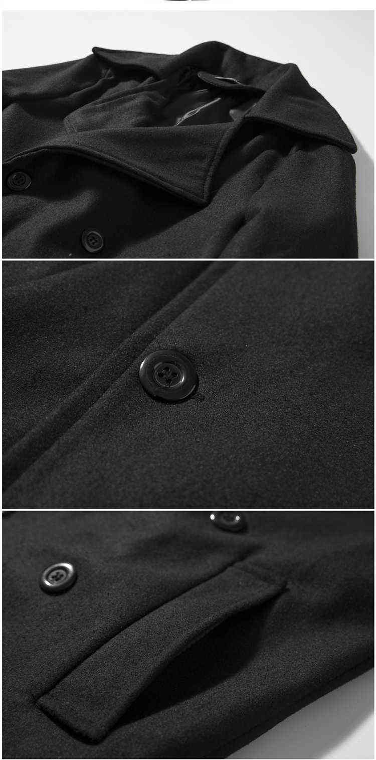 Winter Wool Coat Men Leisure Long Sections Woolen Coats Men's Casual Fashion Jackets/Casual Men Overcoat F82608 211122