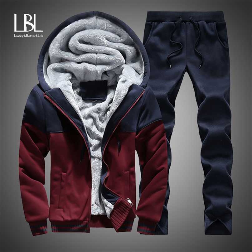 Men Warm Sets Fashion Sporting Thick Suit Patchwork Zipper Hooded Sweatshirt +Sweatpants Mens 2 Pieces Sets Slim Tracksuit 211109, White em091
Men Warm Sets Fashion Sporting Thick Suit Patchwork Zipper Hooded Sweatshirt +Sweatpants Mens 2 Pieces Sets Slim Tracksuit 211109, White em091