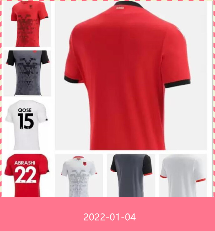 2021 2022 Albania Home Red Soccer Jersey 21 22 White Shirts Third away Black Short sleeve national team football uniform
2021 2022 Albania Home Red Soccer Jersey 21 22 White Shirts Third away Black Short sleeve national team football uniform